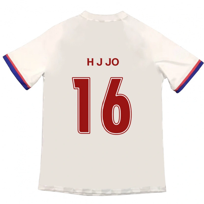 Danxen Kinder Jun-Hyun Jo #16 Königsblau Rot Auswärtstrikot Trikot 2025/26 T-Shirt Schweiz