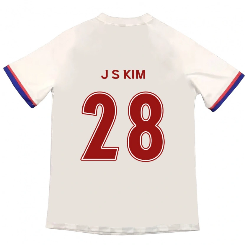 Danxen Kinder Jae-Sung Kim #28 Königsblau Rot Auswärtstrikot Trikot 2025/26 T-Shirt Schweiz