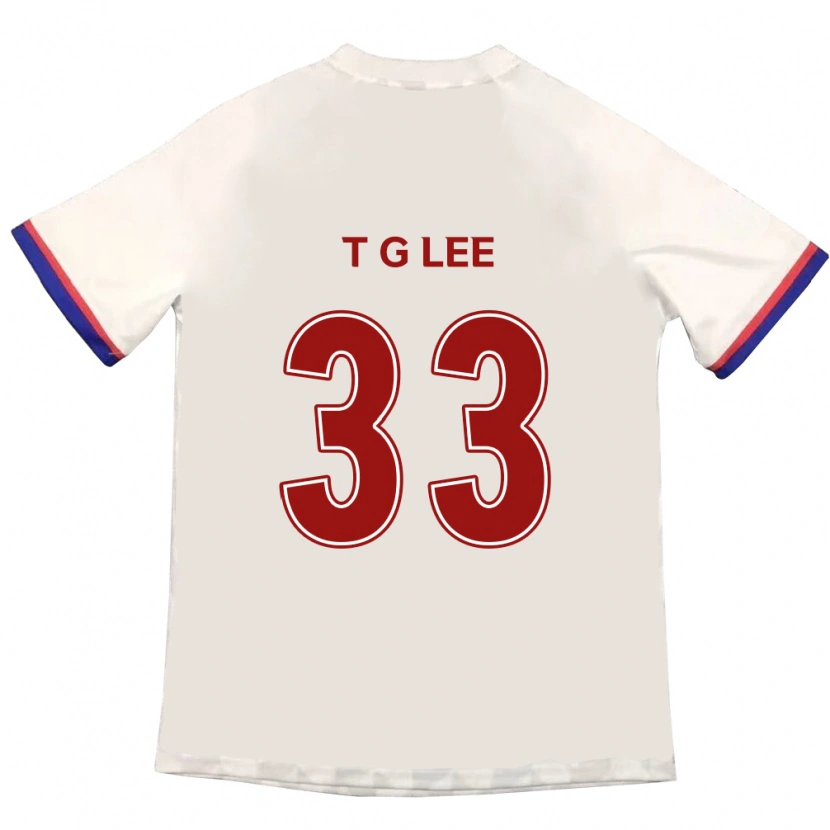 Danxen Kinder Taek-Geun Lee #33 Königsblau Rot Auswärtstrikot Trikot 2025/26 T-Shirt Schweiz