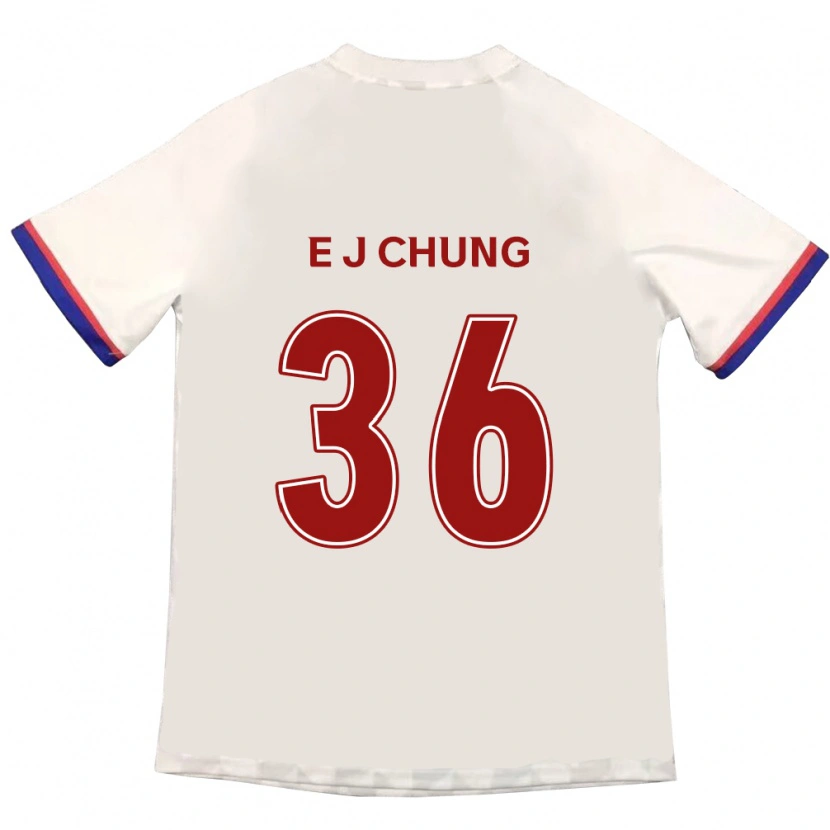 Danxen Kinder Joshua Eui-Jin Chung #36 Königsblau Rot Auswärtstrikot Trikot 2025/26 T-Shirt Schweiz