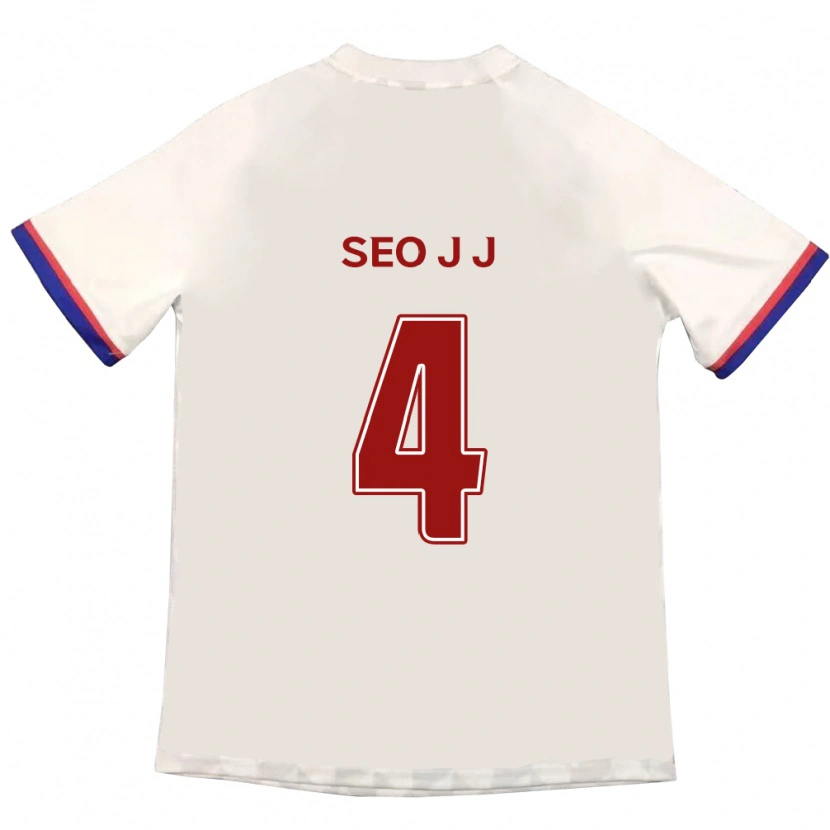 Danxen Kinder Seo Jin-Ju #4 Königsblau Rot Auswärtstrikot Trikot 2025/26 T-Shirt Schweiz