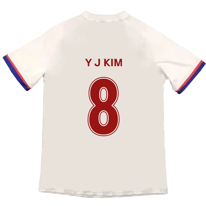 Danxen Kinder Kim Yun-Ji #8 Königsblau Rot Auswärtstrikot Trikot 2025/26 T-Shirt Schweiz