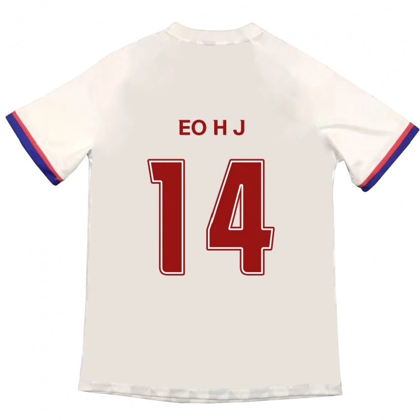 Danxen Kinder Eo Hee-Jin #14 Königsblau Rot Auswärtstrikot Trikot 2025/26 T-Shirt Schweiz