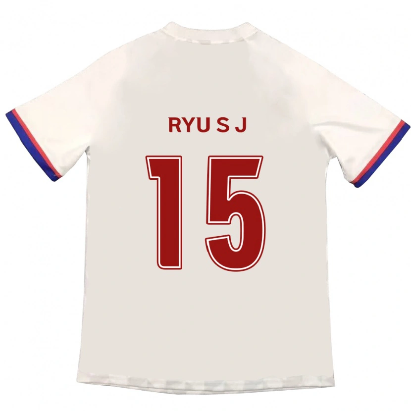 Danxen Kinder Ryu Soo-Jung #15 Königsblau Rot Auswärtstrikot Trikot 2025/26 T-Shirt Schweiz