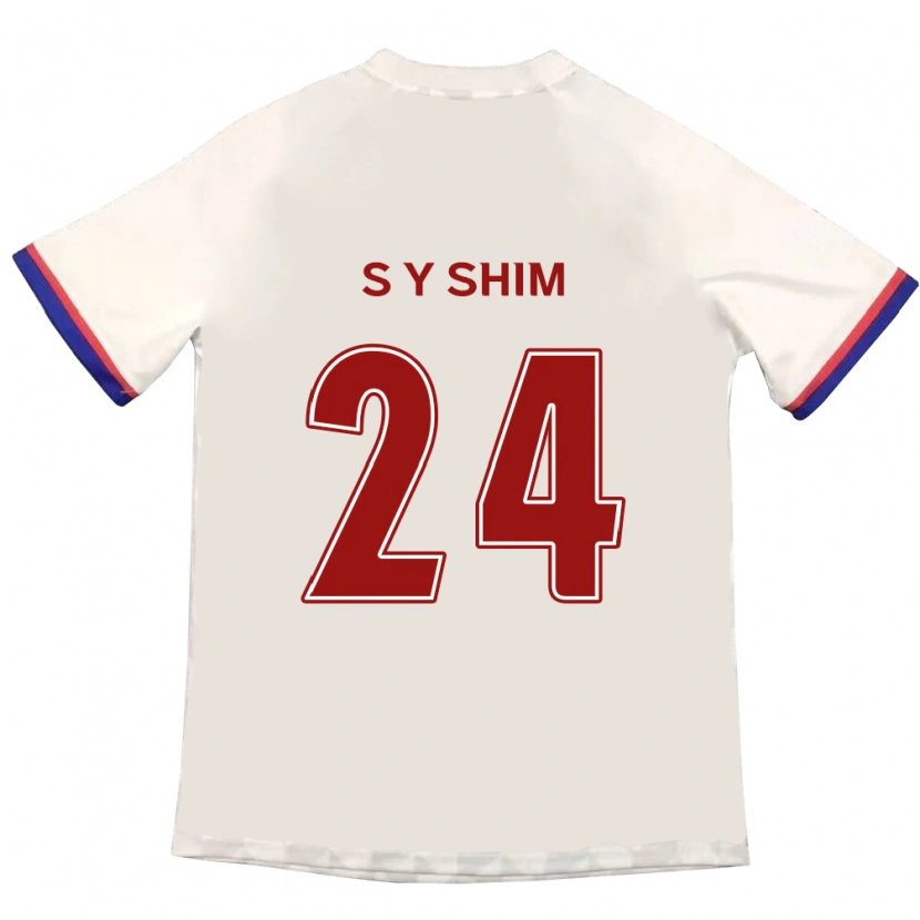 Danxen Kinder Shim Seo-Yeon #24 Königsblau Rot Auswärtstrikot Trikot 2025/26 T-Shirt Schweiz