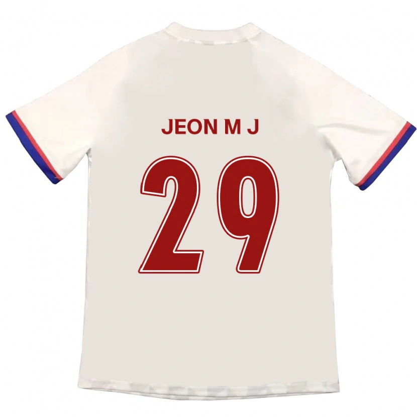 Danxen Kinder Jeon Min-Ji #29 Königsblau Rot Auswärtstrikot Trikot 2025/26 T-Shirt Schweiz