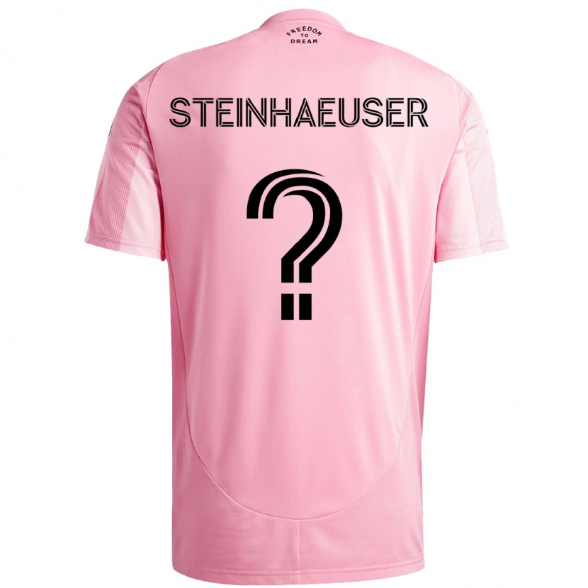 Danxen Herren Marcus Steinhaeuser #0 Schwarz Rosa Heimtrikot Trikot 2025/26 T-Shirt Schweiz