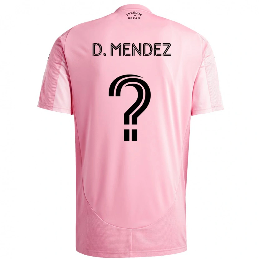 Danxen Herren Dylan Mendez #0 Schwarz Rosa Heimtrikot Trikot 2025/26 T-Shirt Schweiz