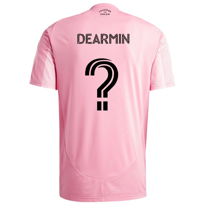 Danxen Herren Nash Dearmin #0 Schwarz Rosa Heimtrikot Trikot 2025/26 T-Shirt Schweiz