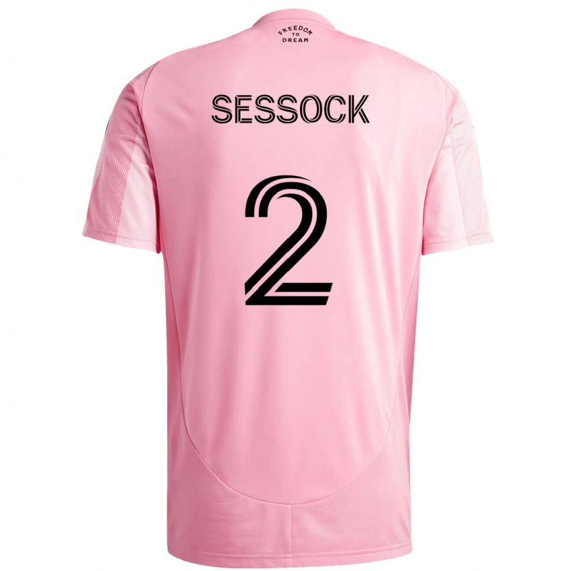 Danxen Herren Nykolas Sessock #2 Schwarz Rosa Heimtrikot Trikot 2025/26 T-Shirt Schweiz