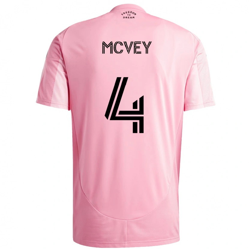 Danxen Herren Christopher Mcvey #4 Schwarz Rosa Heimtrikot Trikot 2025/26 T-Shirt Schweiz