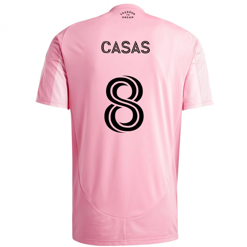 Danxen Herren Pep Casas #8 Schwarz Rosa Heimtrikot Trikot 2025/26 T-Shirt Schweiz