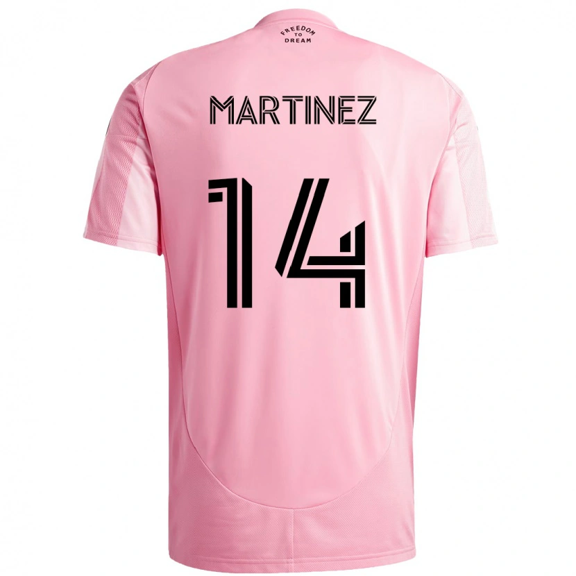 Danxen Herren David Martínez #14 Schwarz Rosa Heimtrikot Trikot 2025/26 T-Shirt Schweiz