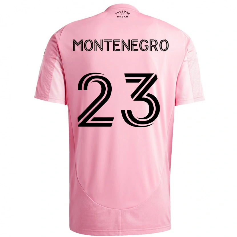 Danxen Herren Ricardo Montenegro #23 Schwarz Rosa Heimtrikot Trikot 2025/26 T-Shirt Schweiz