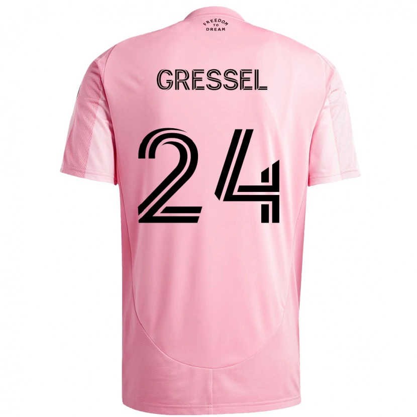 Danxen Herren Julian Gressel #24 Schwarz Rosa Heimtrikot Trikot 2025/26 T-Shirt Schweiz