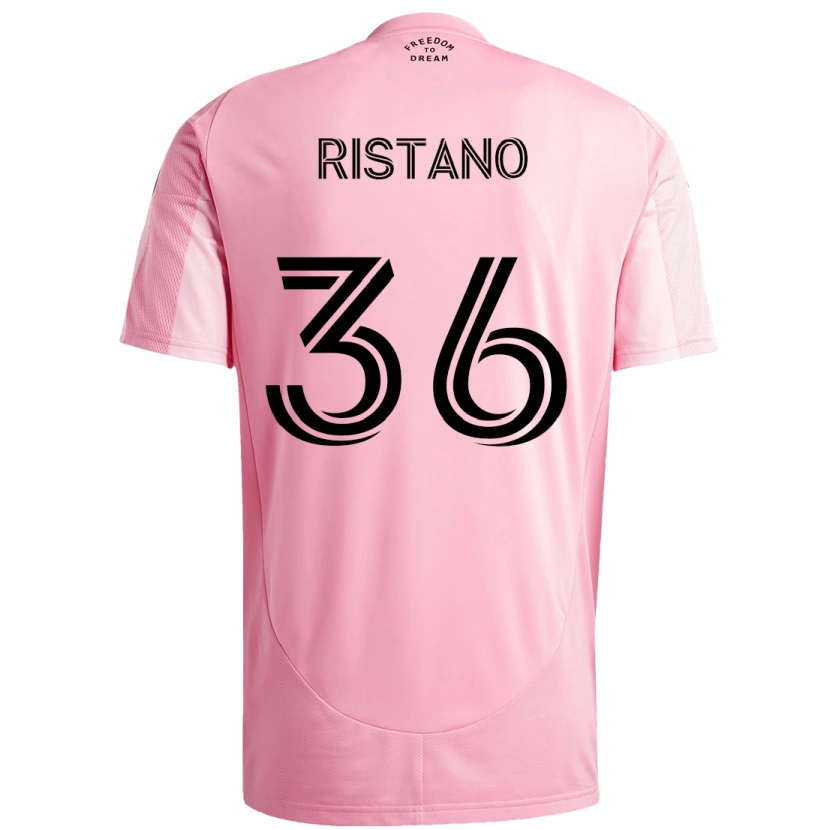 Danxen Herren Alejo Ristano #36 Schwarz Rosa Heimtrikot Trikot 2025/26 T-Shirt Schweiz