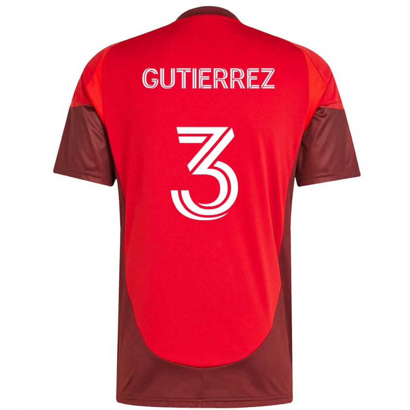 Danxen Herren Cristián Gutiérrez #3 Weiß Rot Heimtrikot Trikot 2025/26 T-Shirt Schweiz