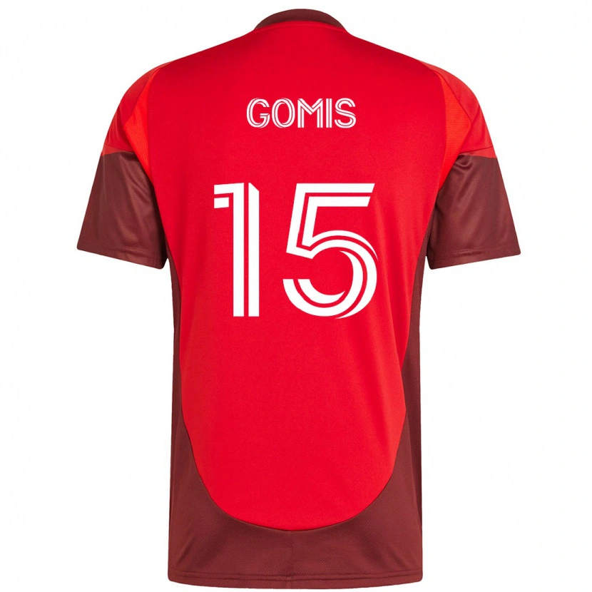 Danxen Herren Nicksoen Gomis #15 Weiß Rot Heimtrikot Trikot 2025/26 T-Shirt Schweiz