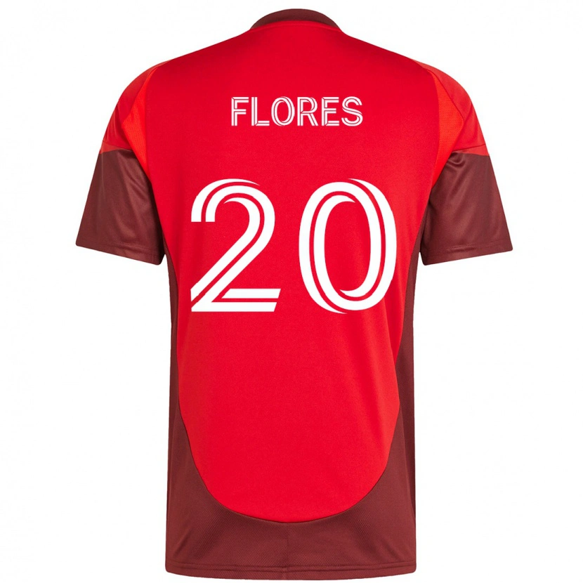 Danxen Herren Deybi Flores #20 Weiß Rot Heimtrikot Trikot 2025/26 T-Shirt Schweiz