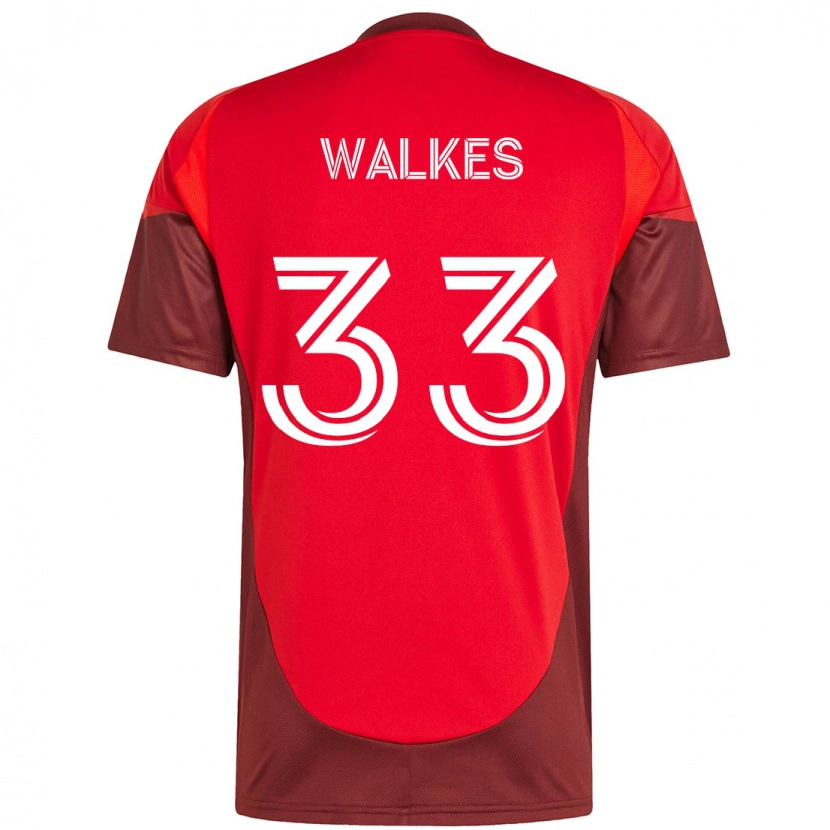 Danxen Herren Reshaun Walkes #33 Weiß Rot Heimtrikot Trikot 2025/26 T-Shirt Schweiz