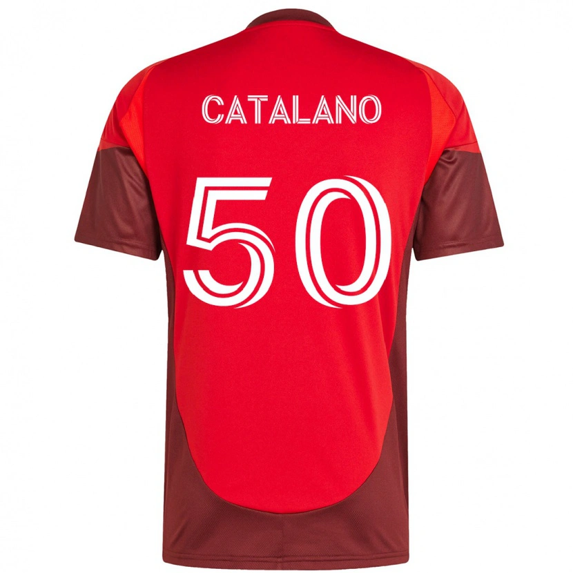 Danxen Herren Gianluca Catalano #50 Weiß Rot Heimtrikot Trikot 2025/26 T-Shirt Schweiz