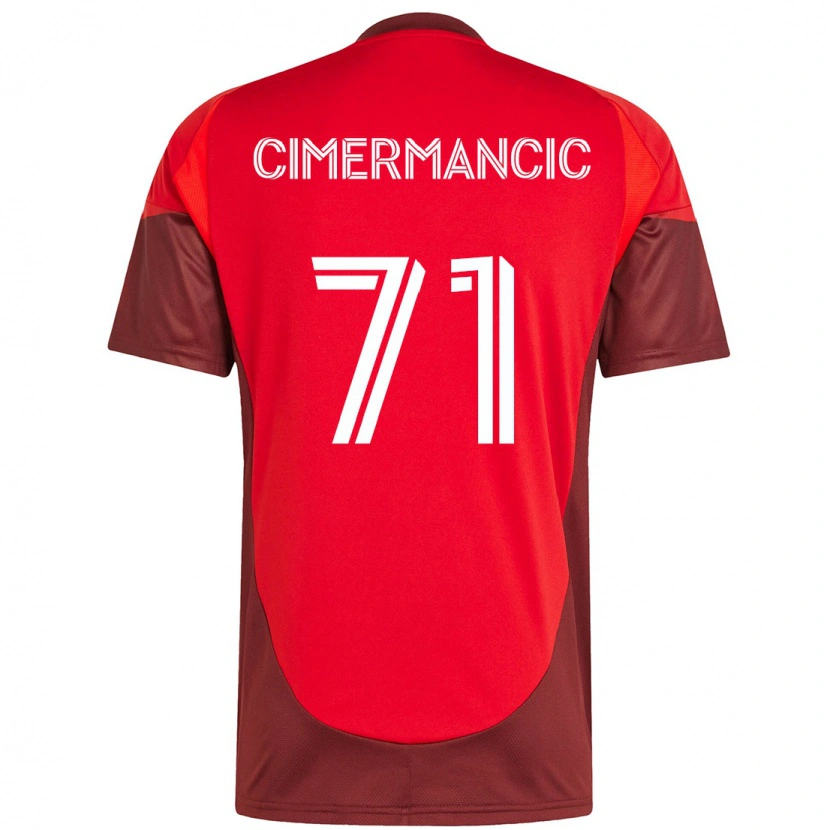 Danxen Herren Markus Cimermancic #71 Weiß Rot Heimtrikot Trikot 2025/26 T-Shirt Schweiz