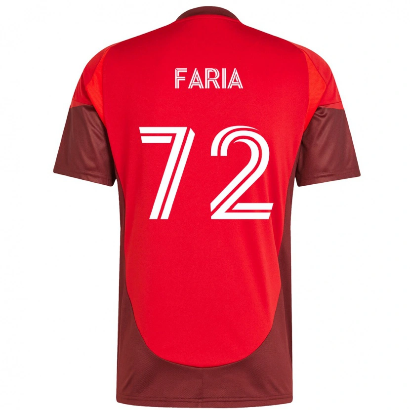 Danxen Herren Jordan Faria #72 Weiß Rot Heimtrikot Trikot 2025/26 T-Shirt Schweiz