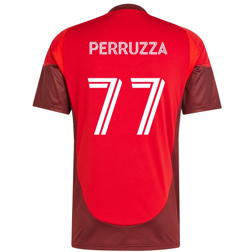 Danxen Herren Jordan Perruzza #77 Weiß Rot Heimtrikot Trikot 2025/26 T-Shirt Schweiz