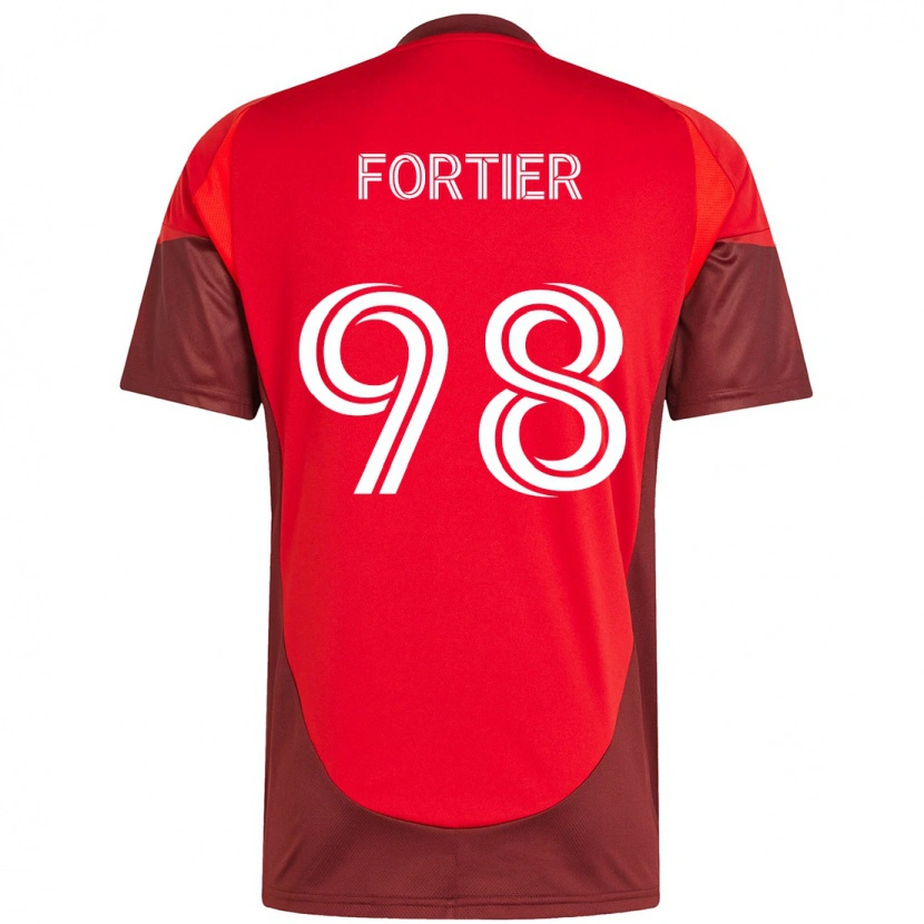 Danxen Herren Kristjan Fortier #98 Weiß Rot Heimtrikot Trikot 2025/26 T-Shirt Schweiz