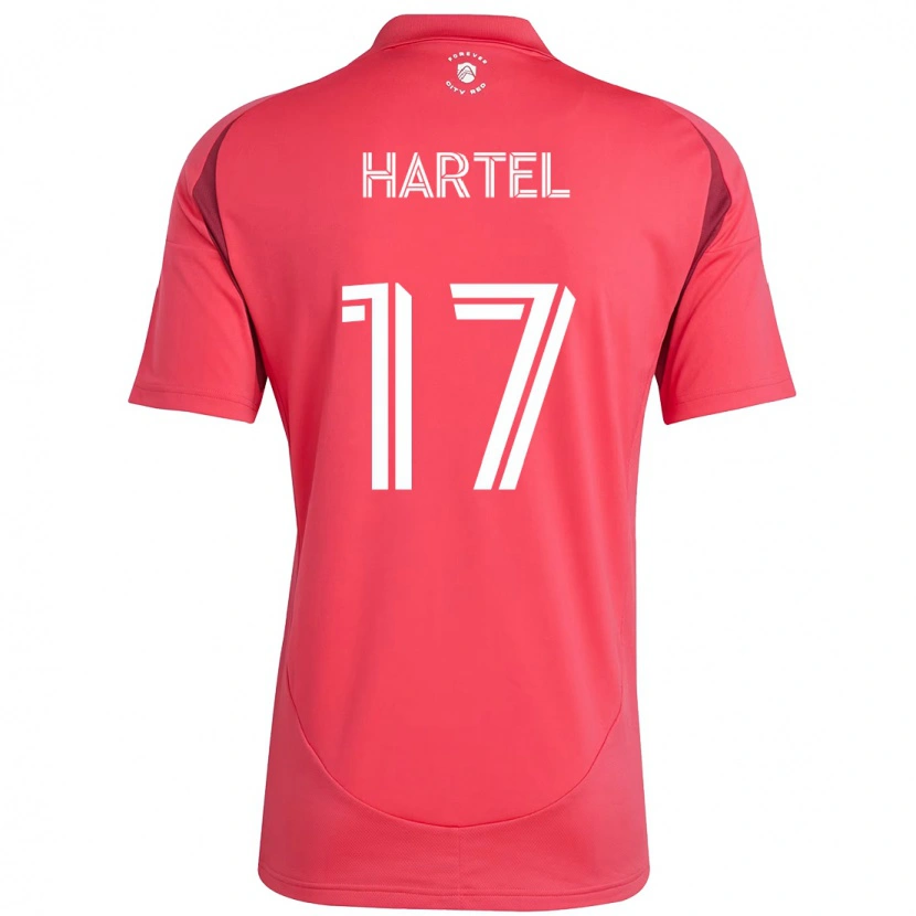 Danxen Herren Marcel Hartel #17 Weiß Magenta Heimtrikot Trikot 2025/26 T-Shirt Schweiz