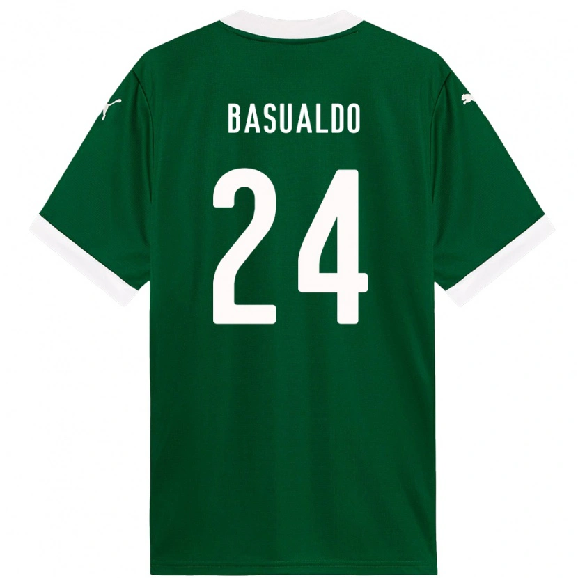 Danxen Herren Luis Basualdo #24 Weiß Grün Heimtrikot Trikot 2025/26 T-Shirt Schweiz