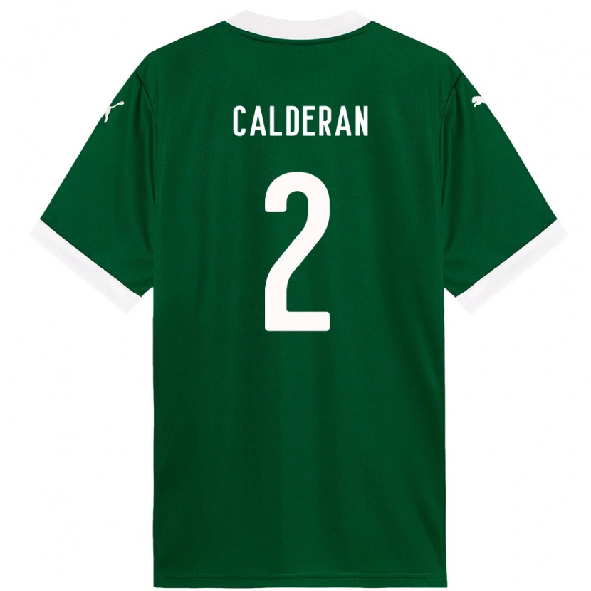 Danxen Herren Bruna Calderan #2 Weiß Grün Heimtrikot Trikot 2025/26 T-Shirt Schweiz