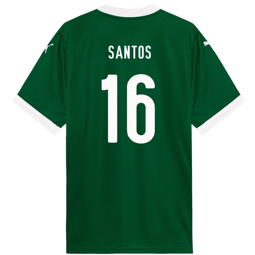 Danxen Herren Gaby Santos #16 Weiß Grün Heimtrikot Trikot 2025/26 T-Shirt Schweiz