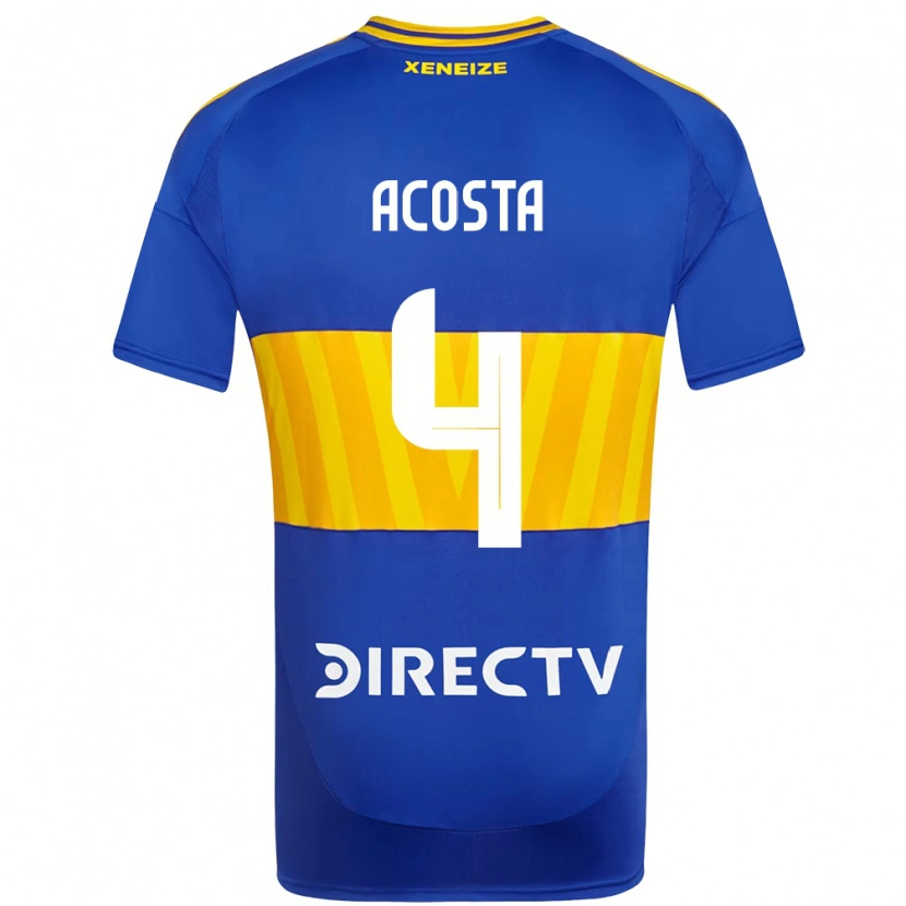 Danxen Herren Natan Acosta #4 Weiß Blau Heimtrikot Trikot 2025/26 T-Shirt Schweiz