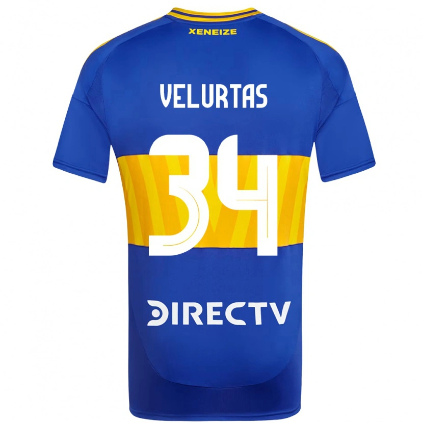 Danxen Herren Pedro Velurtas #34 Weiß Blau Heimtrikot Trikot 2025/26 T-Shirt Schweiz