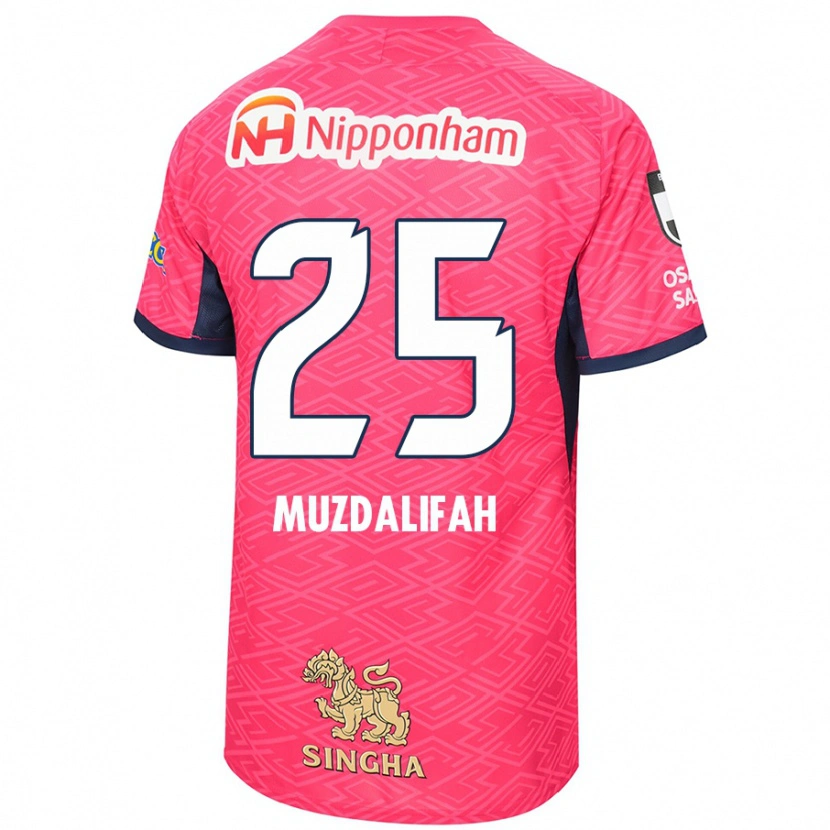 Danxen Herren Zahra Muzdalifah #25 Weiß Sakura Rosa Heimtrikot Trikot 2025/26 T-Shirt Schweiz