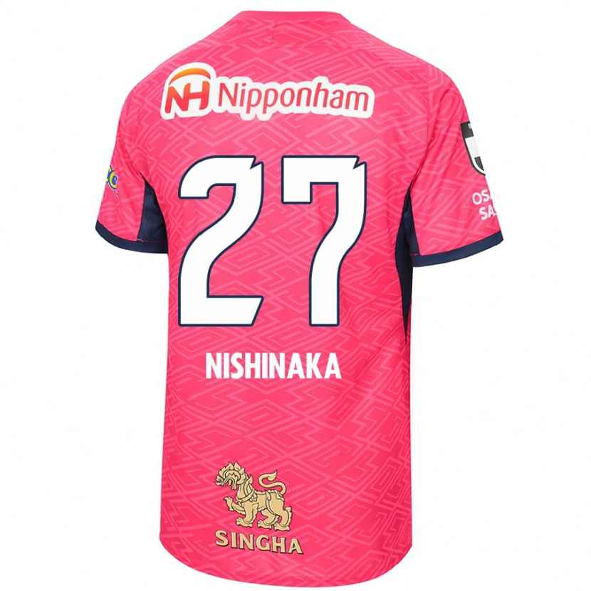 Danxen Herren Maho Nishinaka #27 Weiß Sakura Rosa Heimtrikot Trikot 2025/26 T-Shirt Schweiz