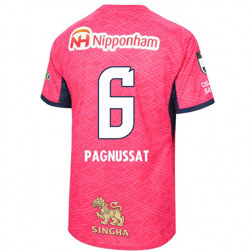 Danxen Herren Tiago Pagnussat #6 Weiß Sakura Rosa Heimtrikot Trikot 2025/26 T-Shirt Schweiz