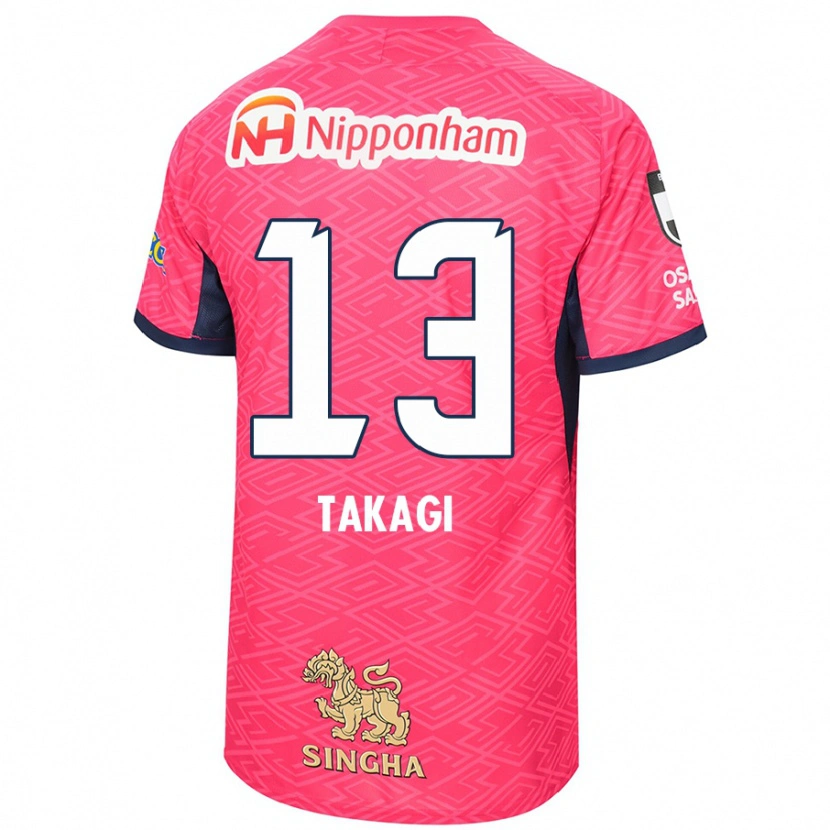 Danxen Herren Toshiyuki Takagi #13 Weiß Sakura Rosa Heimtrikot Trikot 2025/26 T-Shirt Schweiz