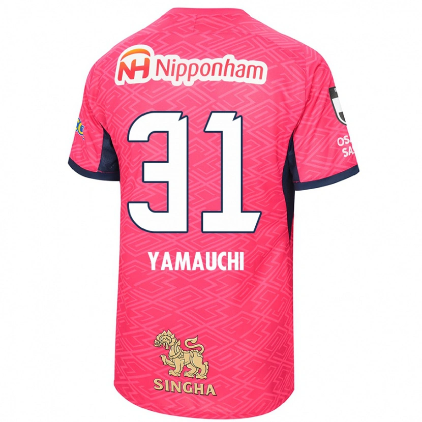 Danxen Herren Hirofumi Yamauchi #31 Weiß Sakura Rosa Heimtrikot Trikot 2025/26 T-Shirt Schweiz