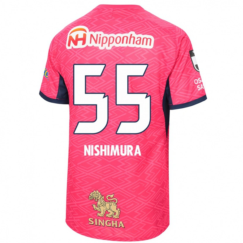 Danxen Herren Subaru Nishimura #55 Weiß Sakura Rosa Heimtrikot Trikot 2025/26 T-Shirt Schweiz