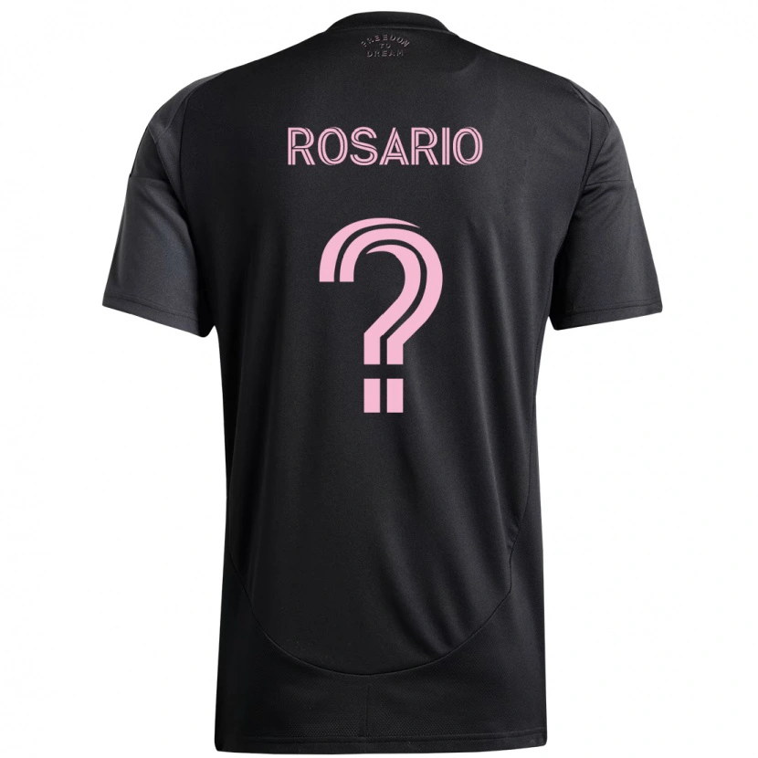 Danxen Herren Adrian Rosario #0 Rosa Schwarz Auswärtstrikot Trikot 2025/26 T-Shirt Schweiz