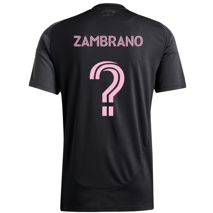 Danxen Herren Matteo Zambrano #0 Rosa Schwarz Auswärtstrikot Trikot 2025/26 T-Shirt Schweiz