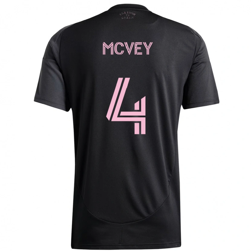 Danxen Herren Christopher Mcvey #4 Rosa Schwarz Auswärtstrikot Trikot 2025/26 T-Shirt Schweiz