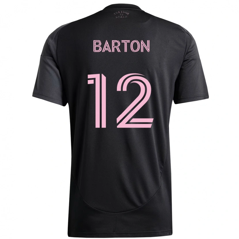 Danxen Herren Tye Barton #12 Rosa Schwarz Auswärtstrikot Trikot 2025/26 T-Shirt Schweiz