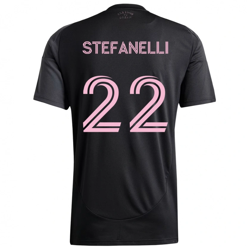 Danxen Herren Nicolás Stefanelli #22 Rosa Schwarz Auswärtstrikot Trikot 2025/26 T-Shirt Schweiz