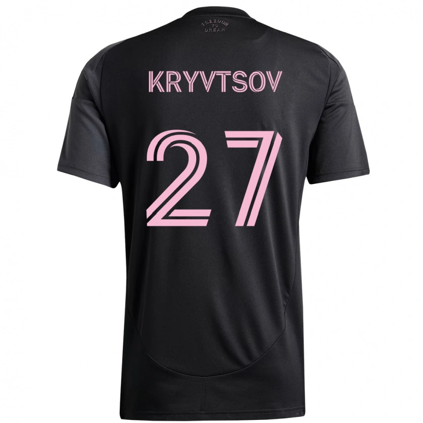 Danxen Herren Sergiy Kryvtsov #27 Rosa Schwarz Auswärtstrikot Trikot 2025/26 T-Shirt Schweiz