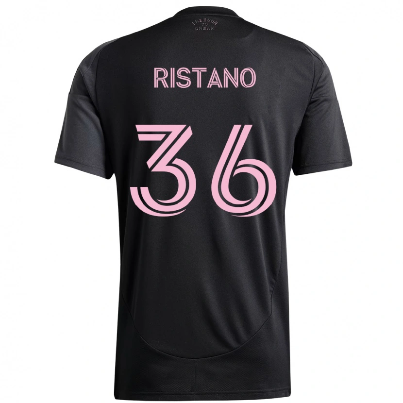 Danxen Herren Alejo Ristano #36 Rosa Schwarz Auswärtstrikot Trikot 2025/26 T-Shirt Schweiz