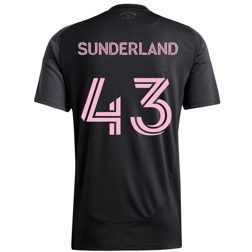 Danxen Herren Lawson Sunderland #43 Rosa Schwarz Auswärtstrikot Trikot 2025/26 T-Shirt Schweiz