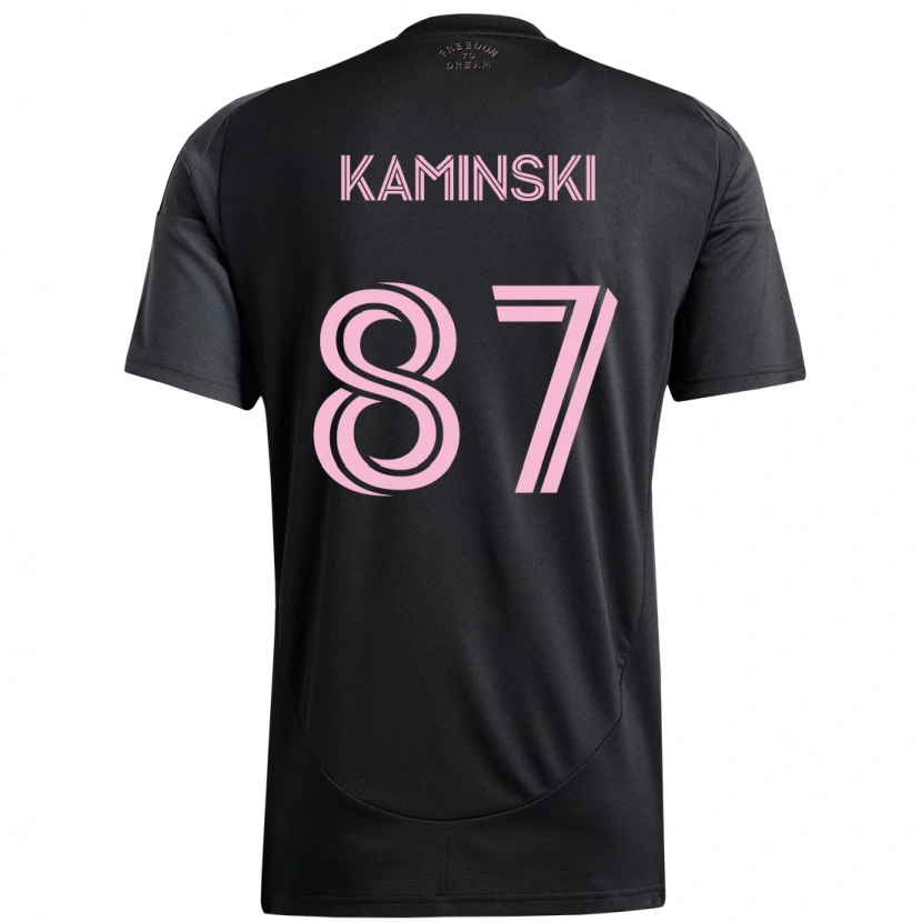 Danxen Herren Brett Kaminski #87 Rosa Schwarz Auswärtstrikot Trikot 2025/26 T-Shirt Schweiz